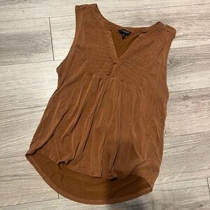 Lucky Brand brown flowy tank top